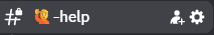 Discord help channel