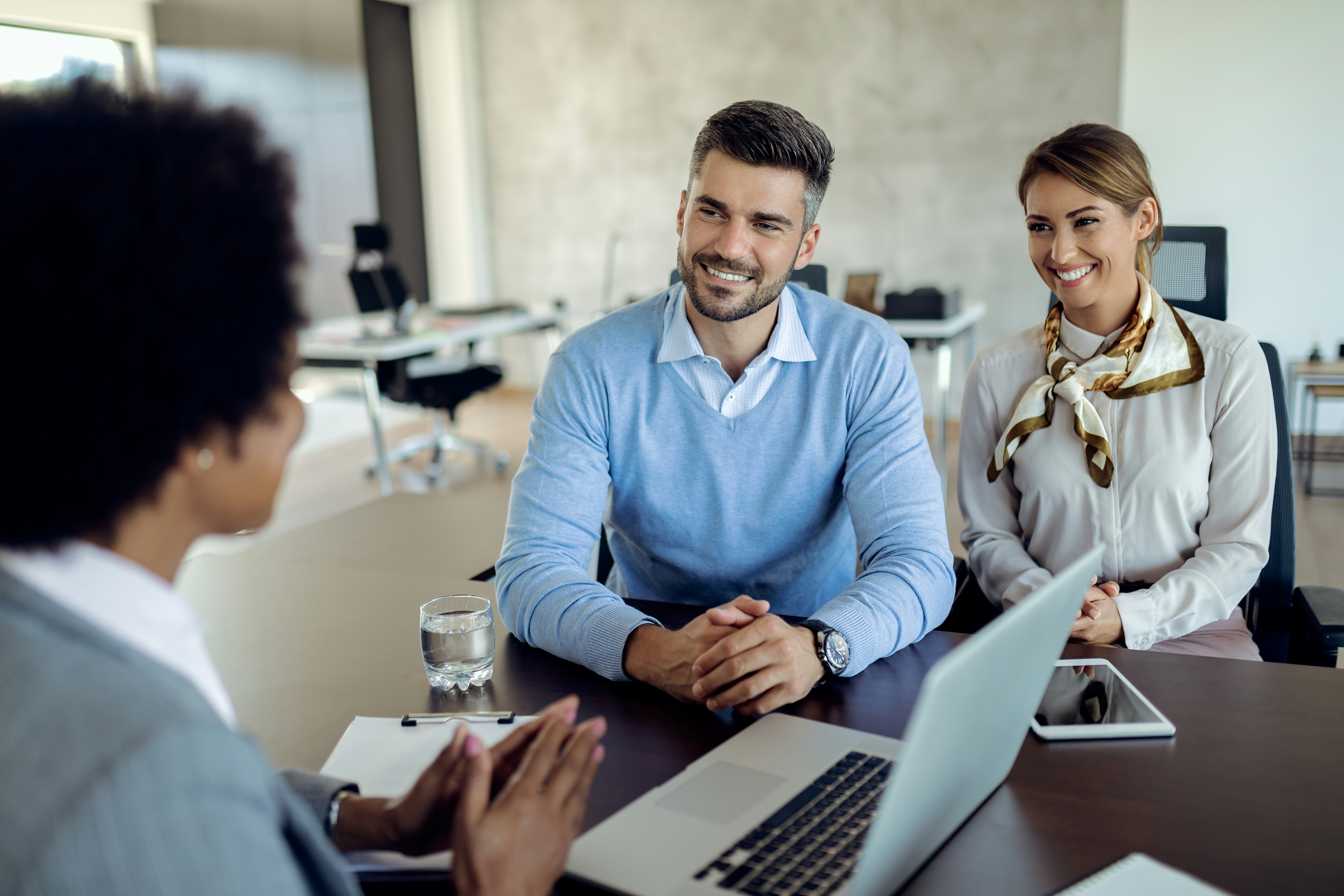 Financial Advisor and Client Discussion