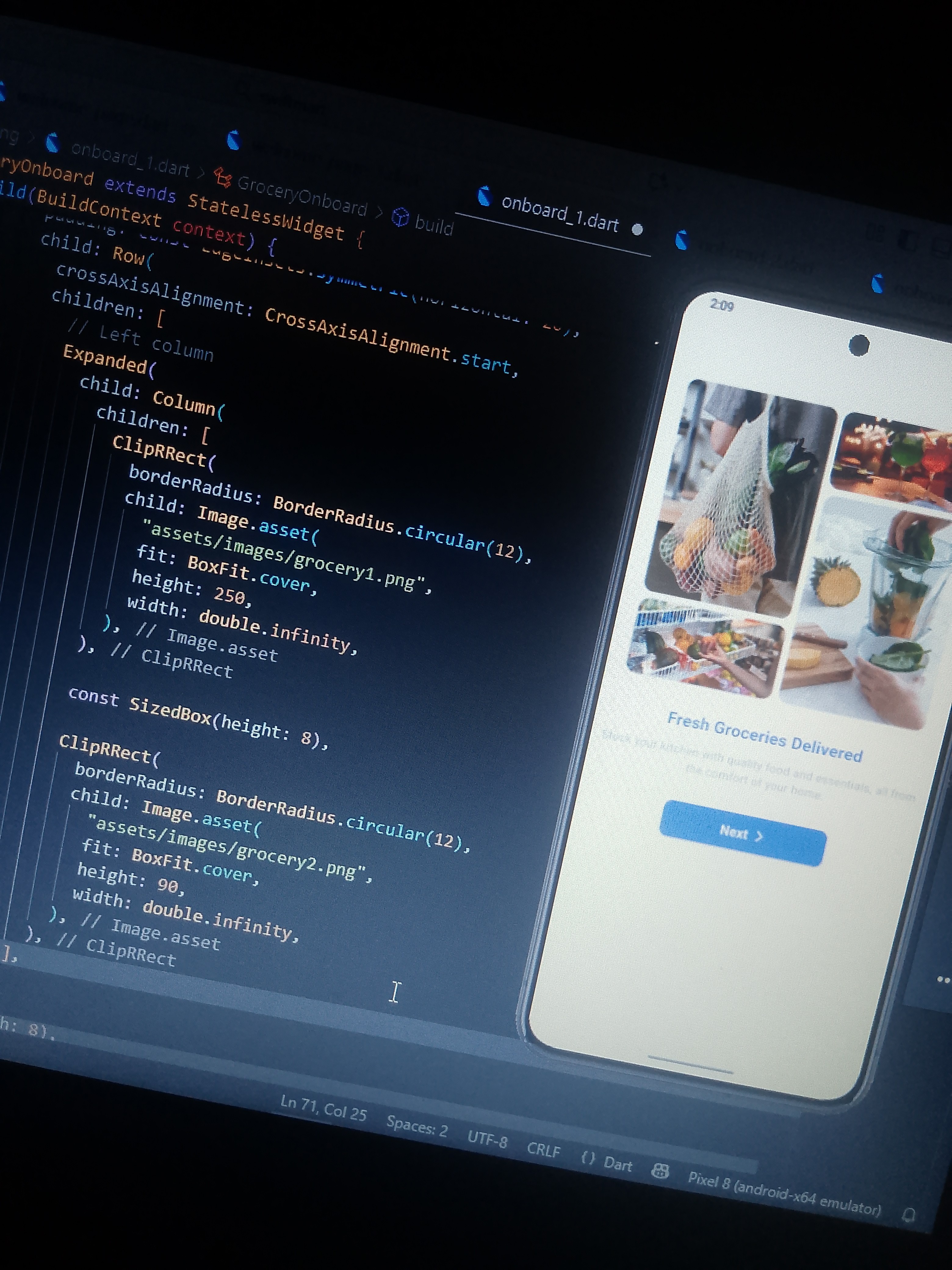 Build your app with flutter