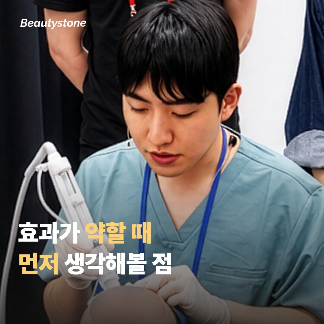 슈링크 효과가 약하게 느껴질 때, 먼저 생각해볼 점