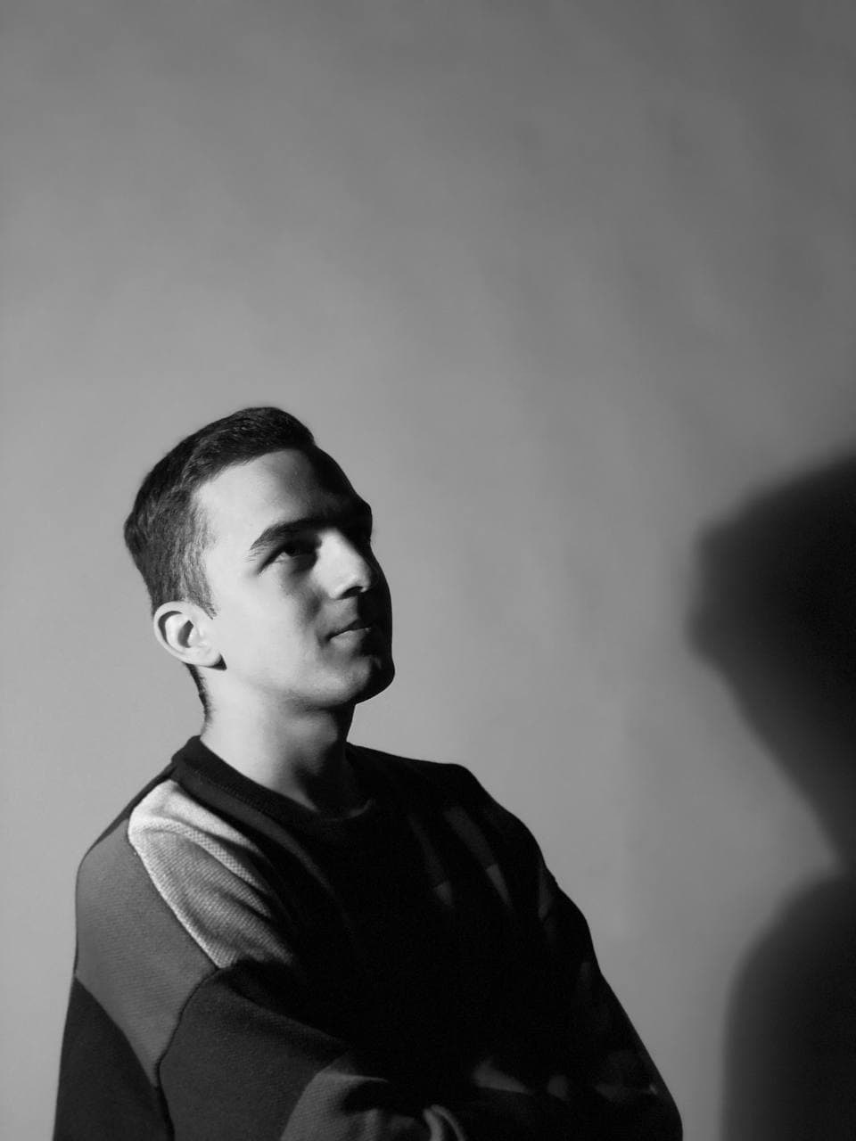 Side portrait of a man