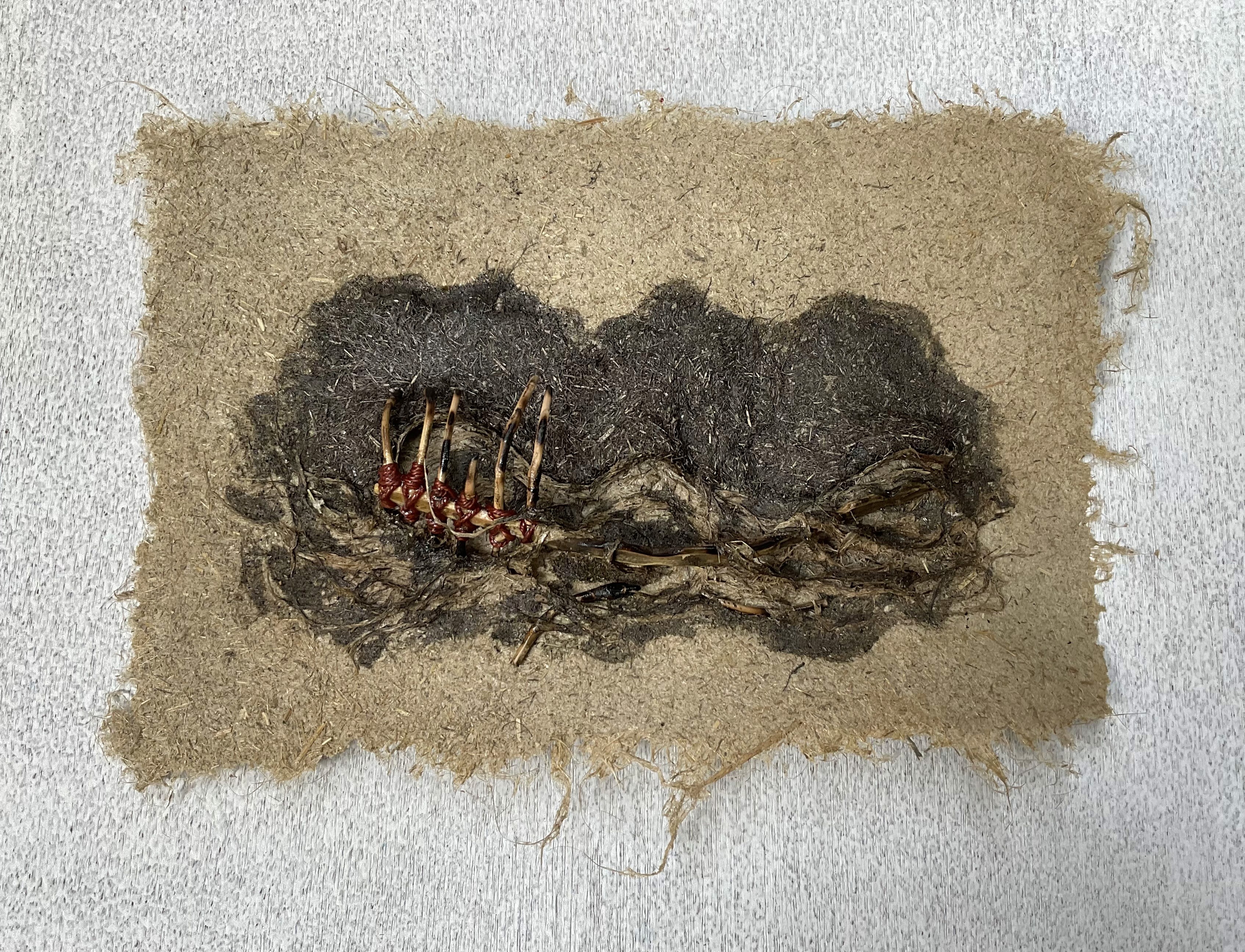 herd of sheep on road painting