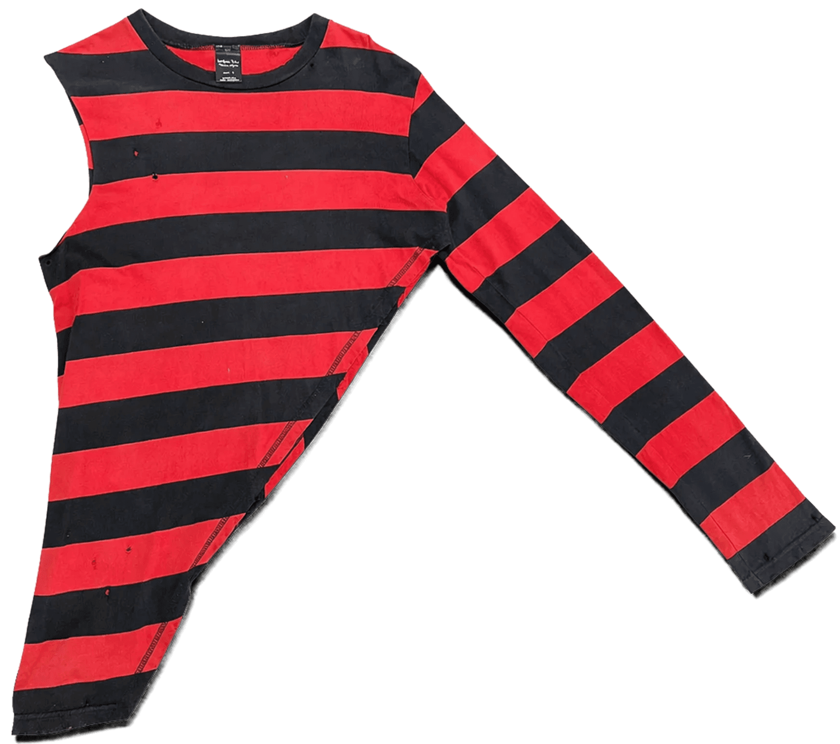 Striped Asymmetric T-Shirt