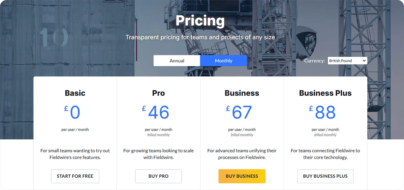 fieldwire-pricing