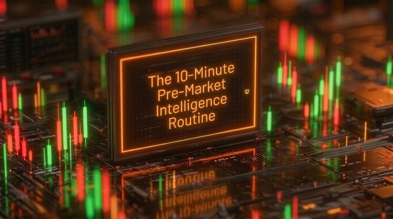 Five-step pre-market intelligence routine before market open