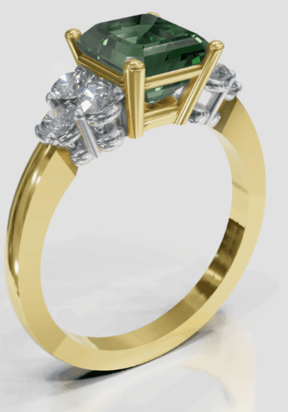 Christine Style - Cluster (alternating metals) - $3,500 (with side diamonds)