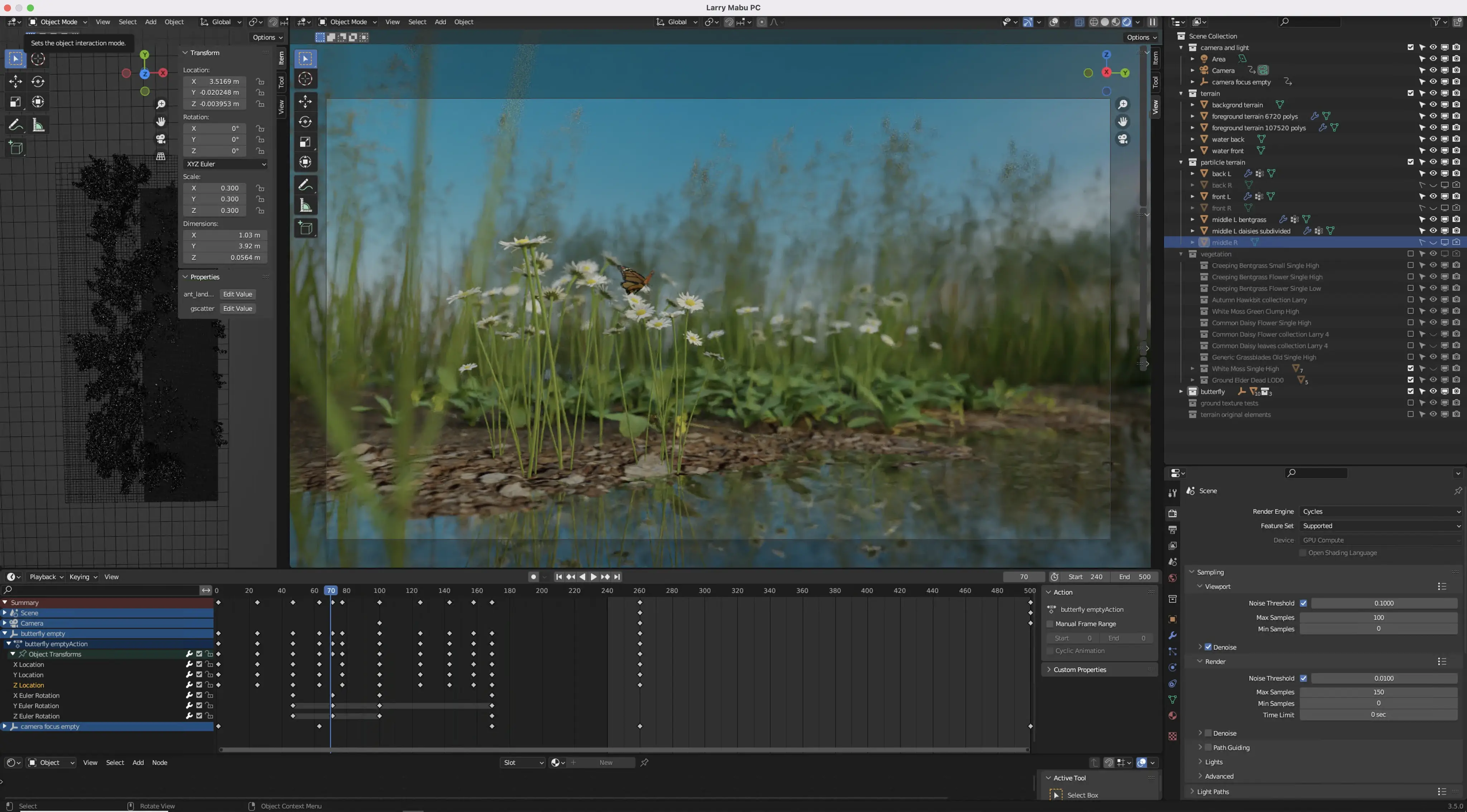 Animation behind the screens
