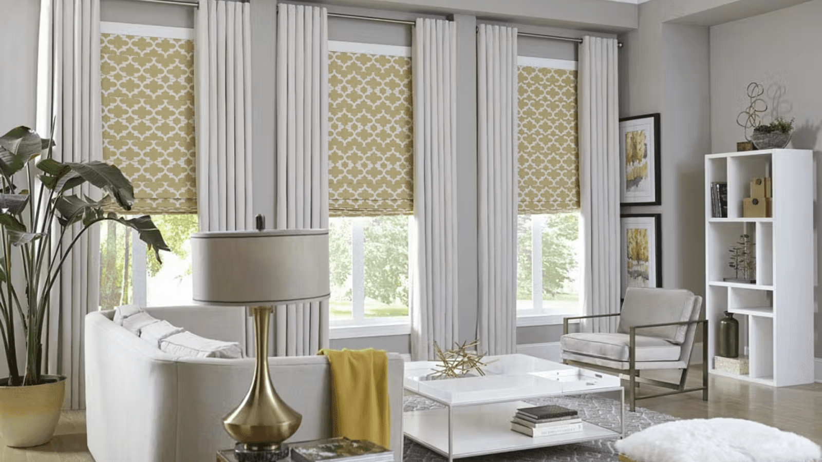 Layered Window Treatments