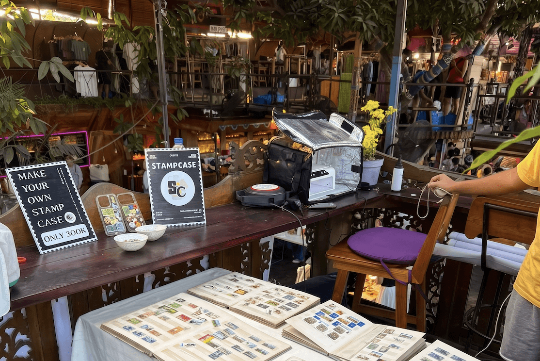 Bali pop up market