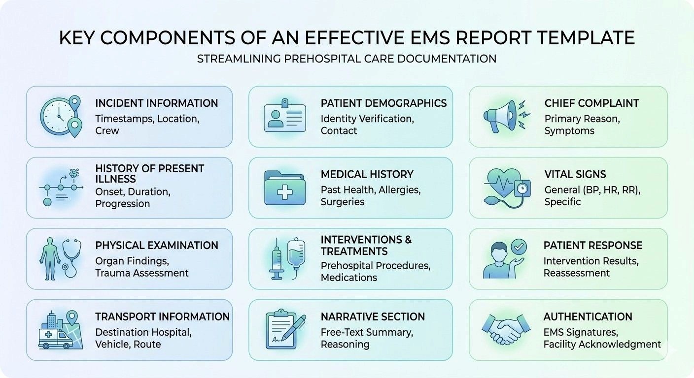 Key Components of an Effective EMS Report Template