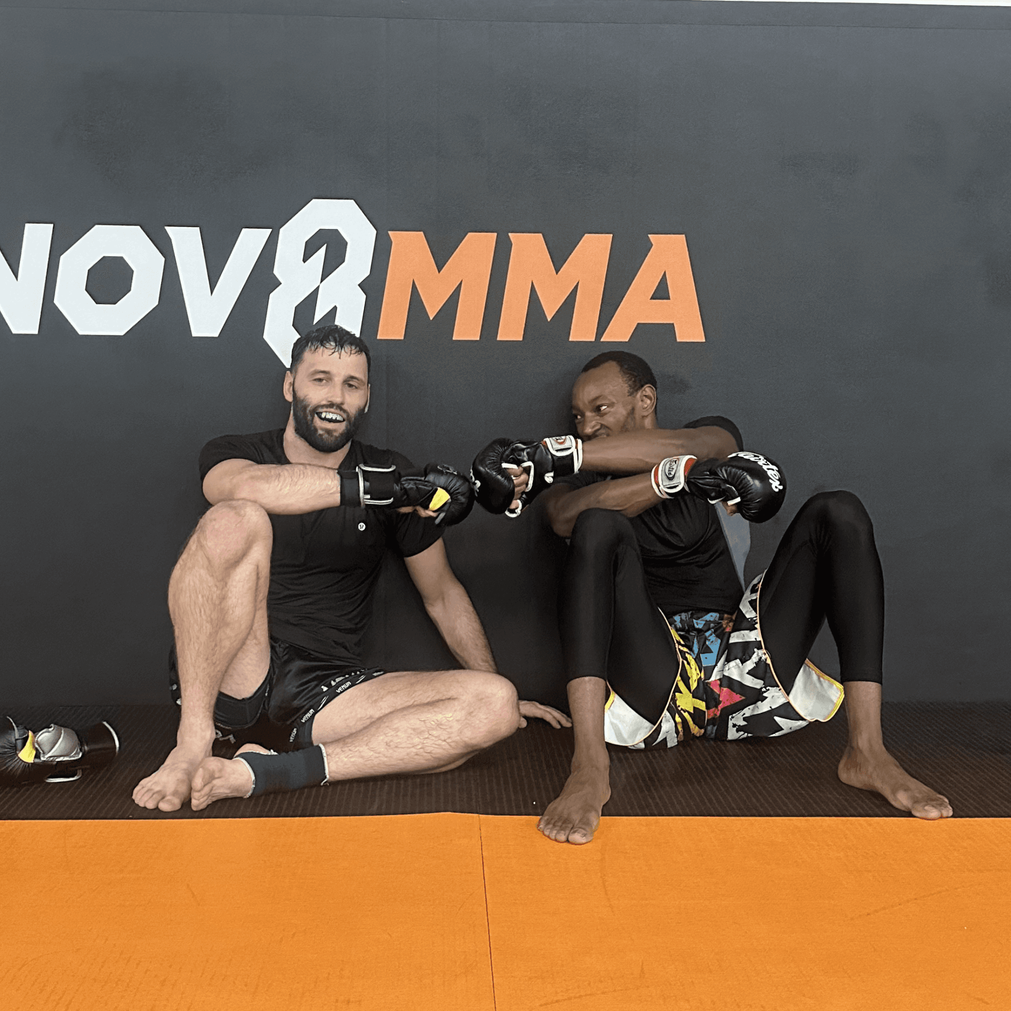 MMA students training