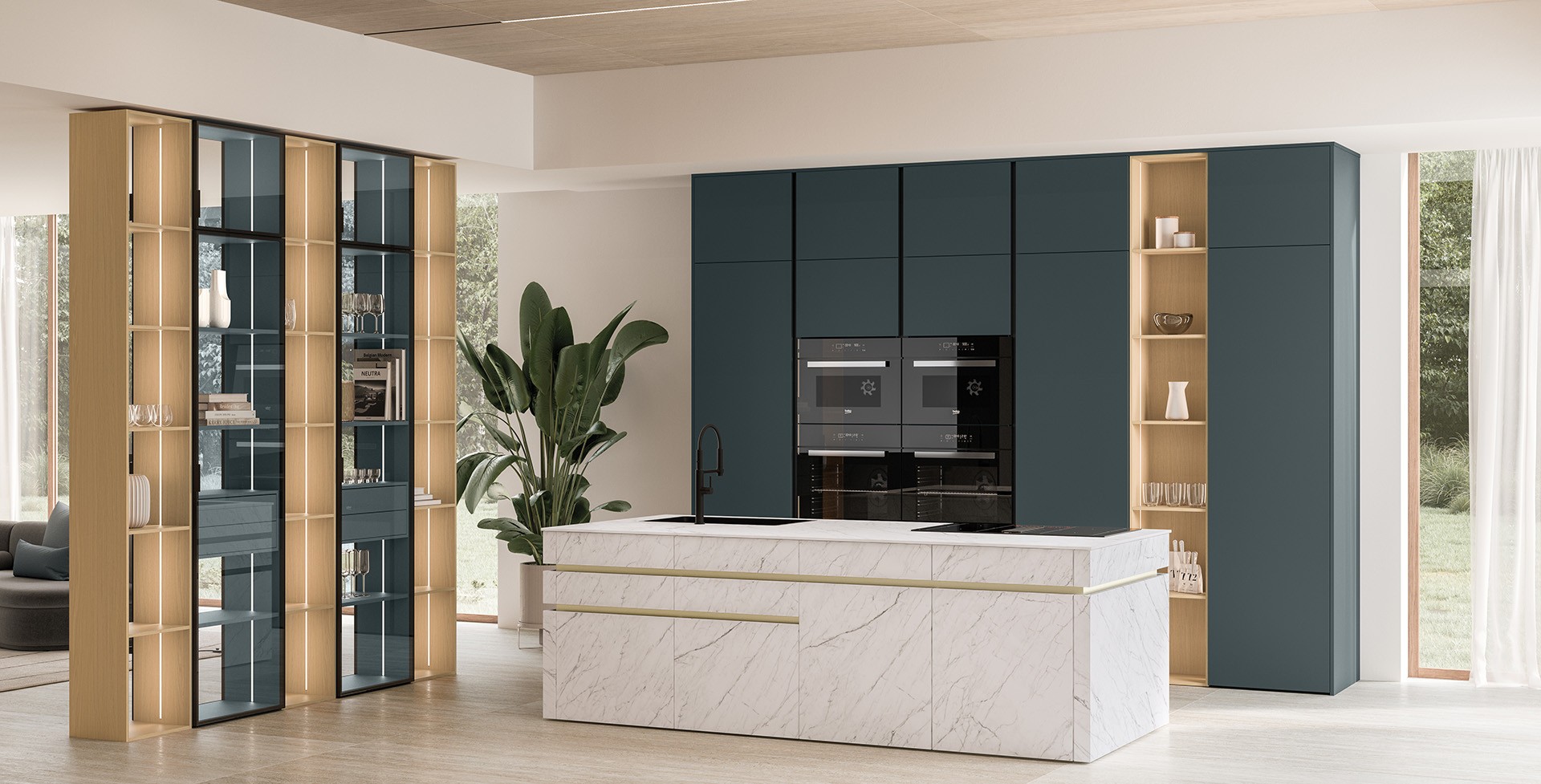 Iconica Statuario Grigio CA1 / Ultra Blu A1L