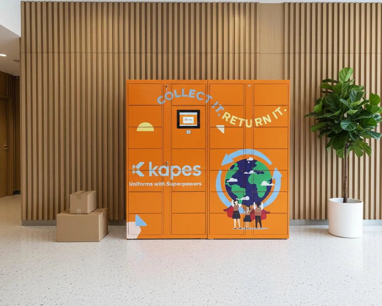 Smart Uniform Locker system for Kapes - automated uniform management and storage