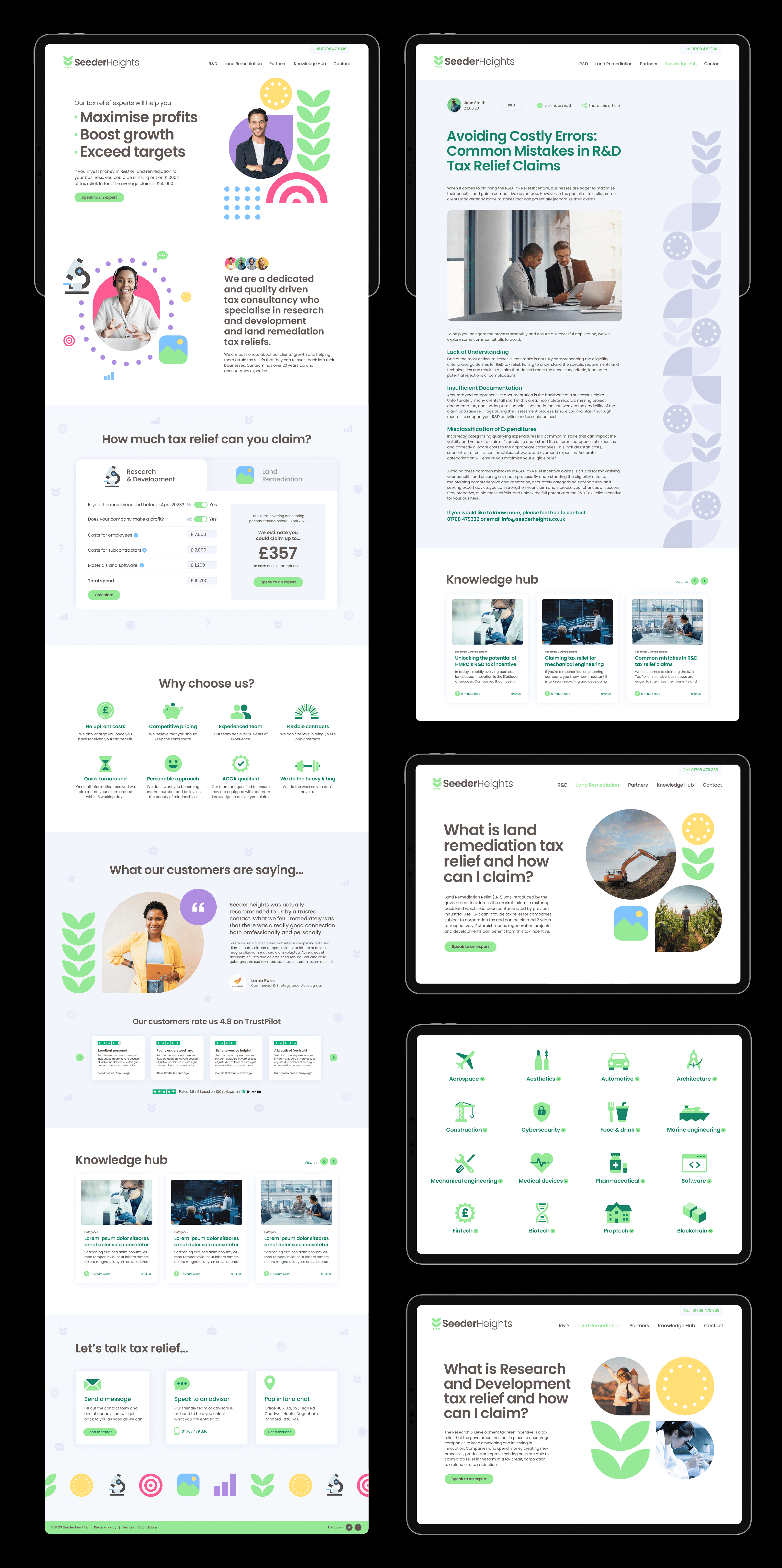 Seeder Heights Website