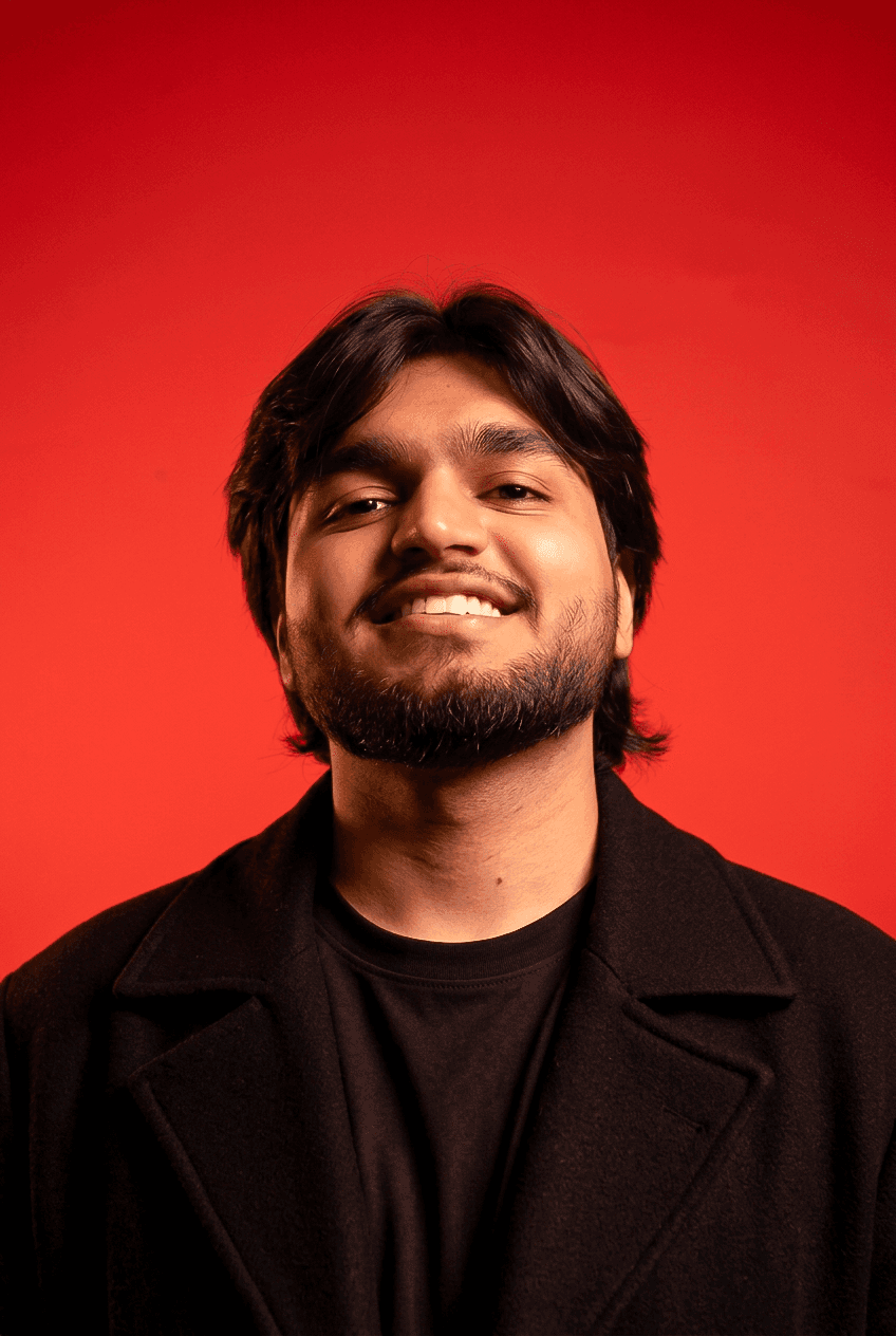 Portrait of portfolio creator – front view