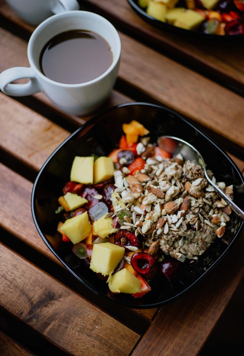 A colorful bowl of fresh, healthy food
