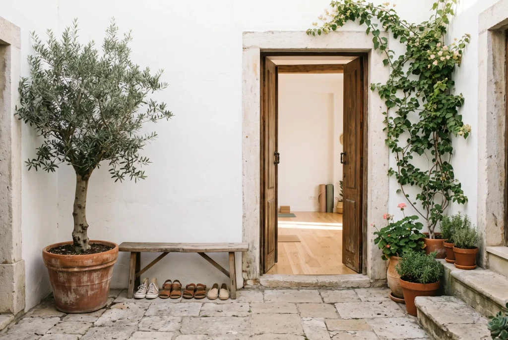 The courtyard