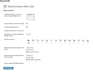 woocommerce menu bar cart