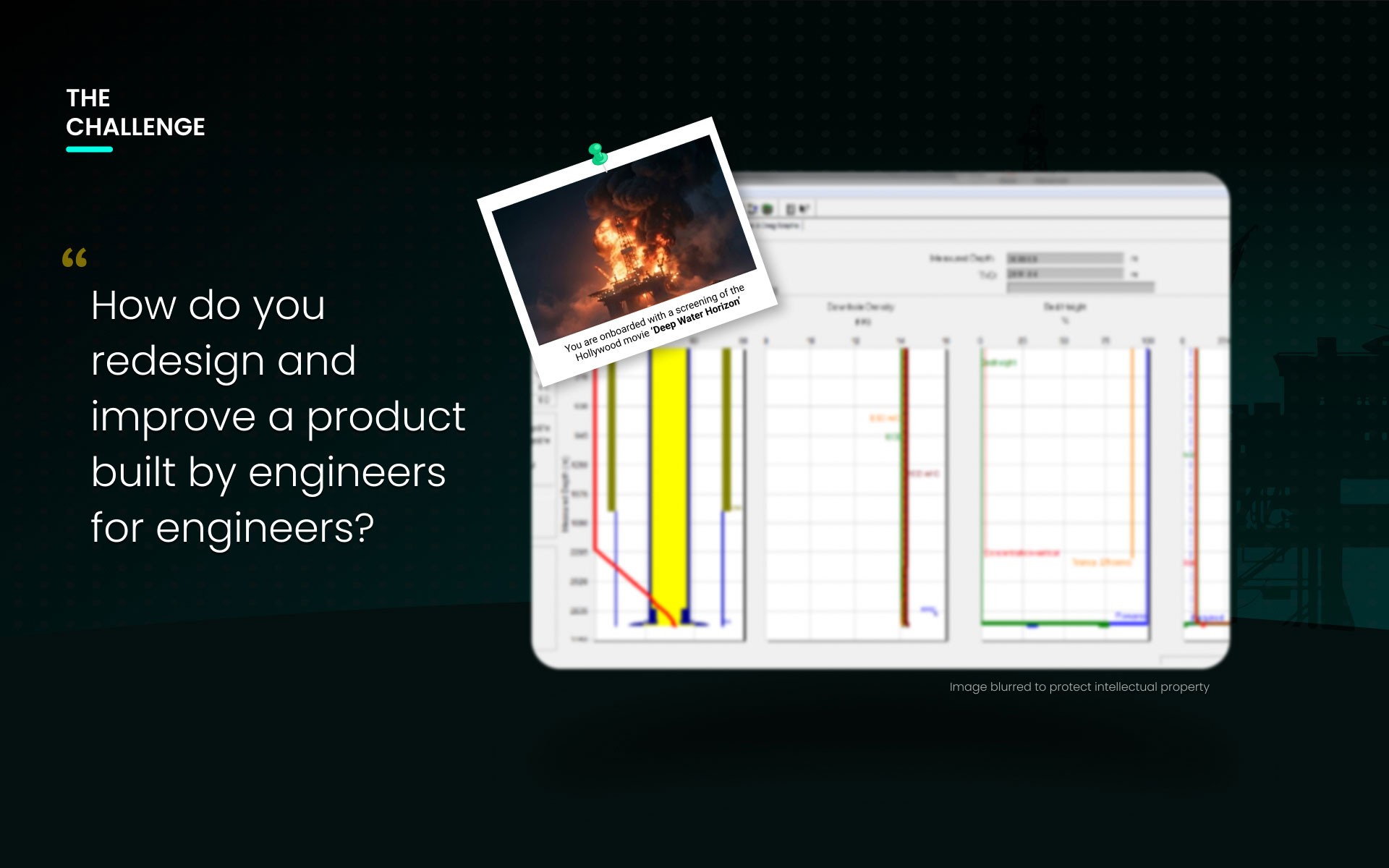 You know the stakes are high when the company onboards you with a screening of the movie 'Deep Water Horizon'.