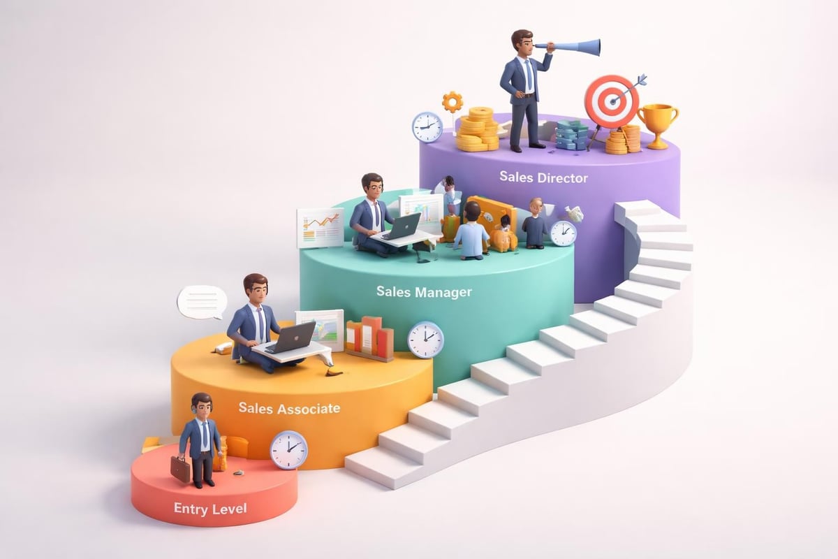 Sales career progression timeline