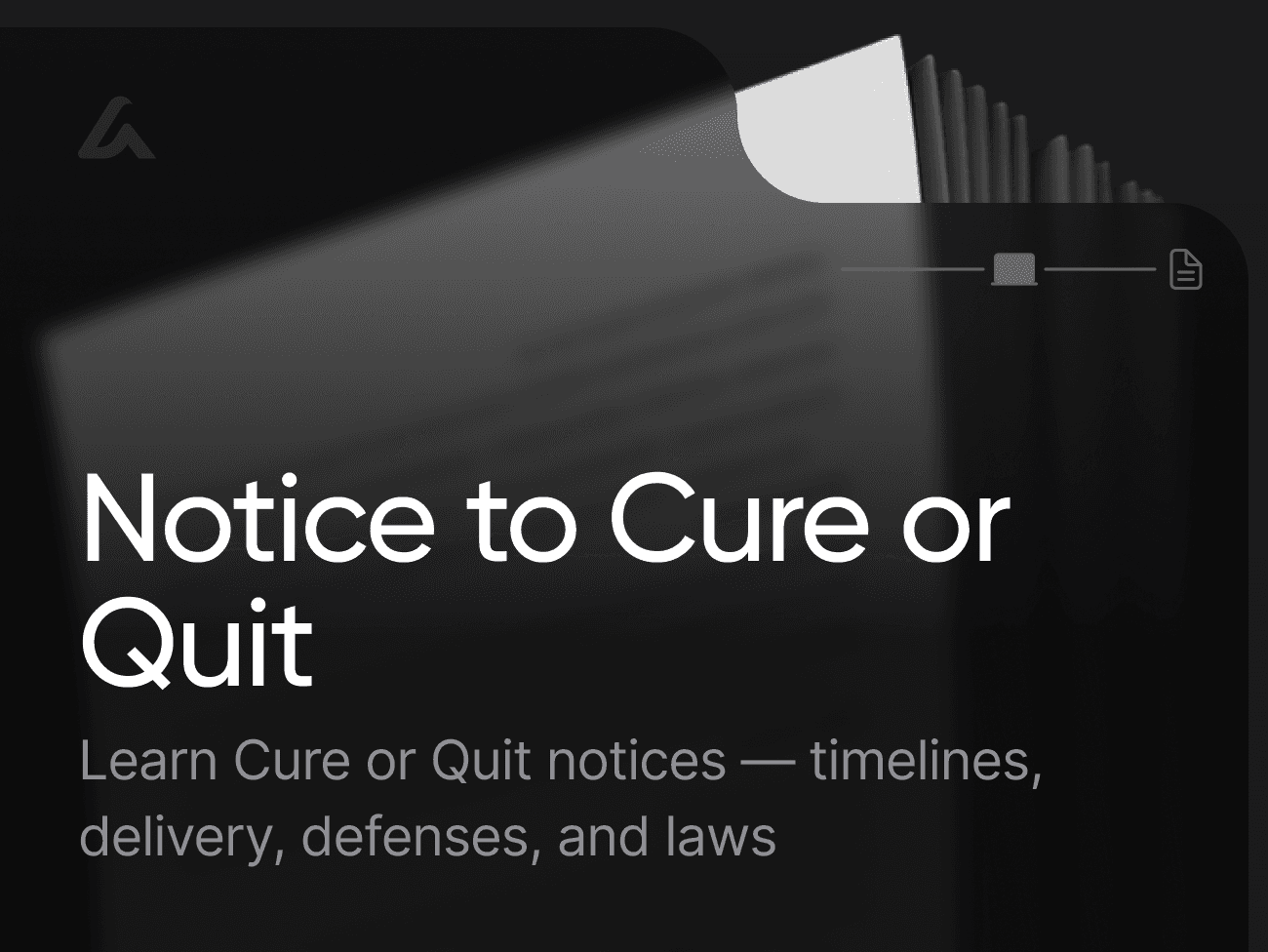 Notice to Cure or Quit
