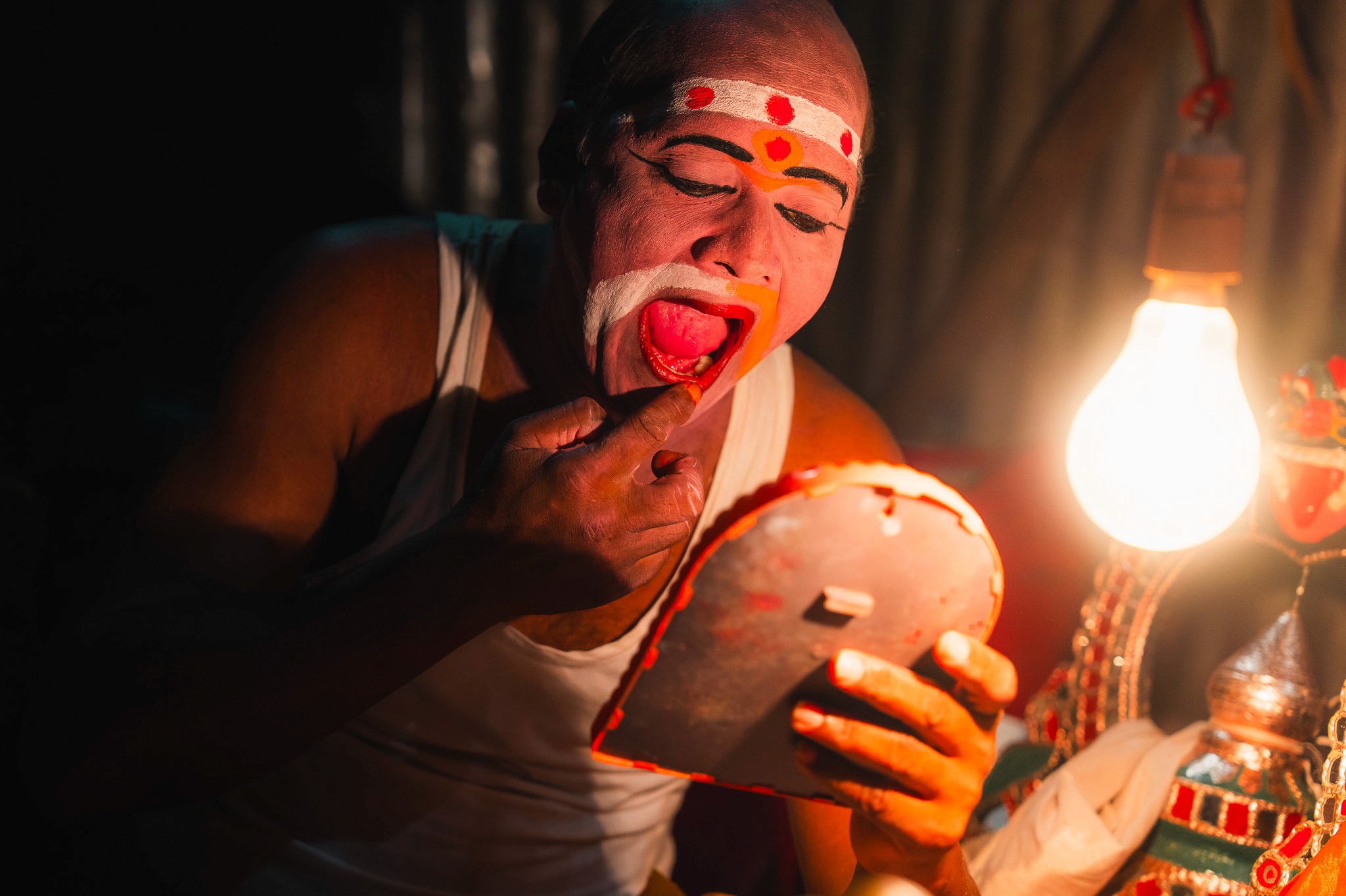 The Actor — The fragile moment before the man becomes the myth.