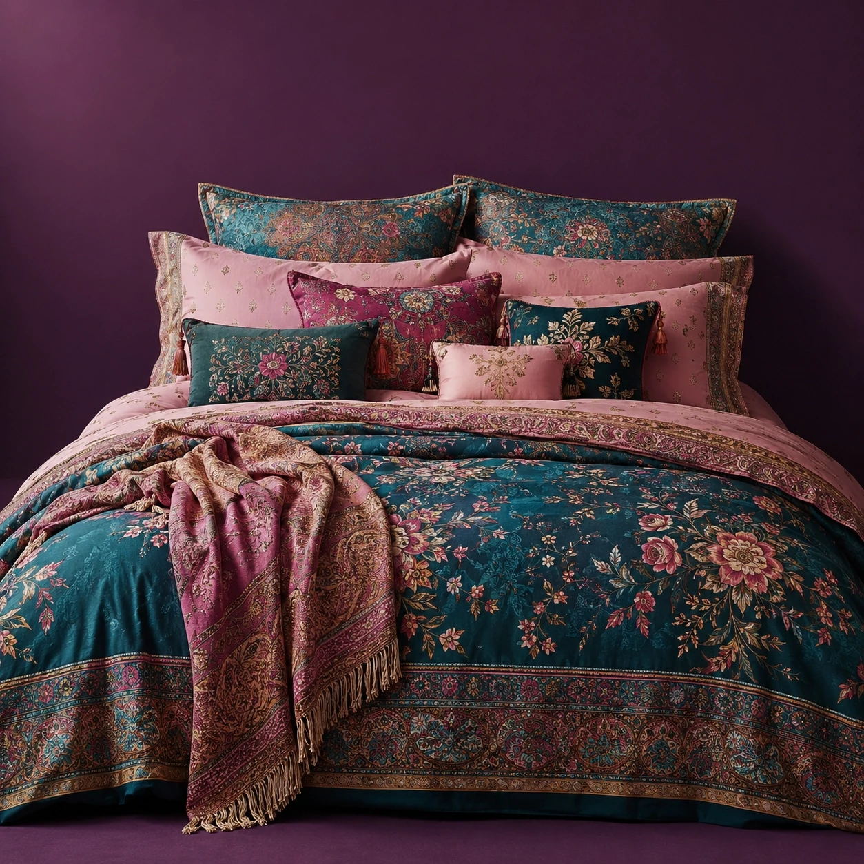 Eastern fashion print composition
