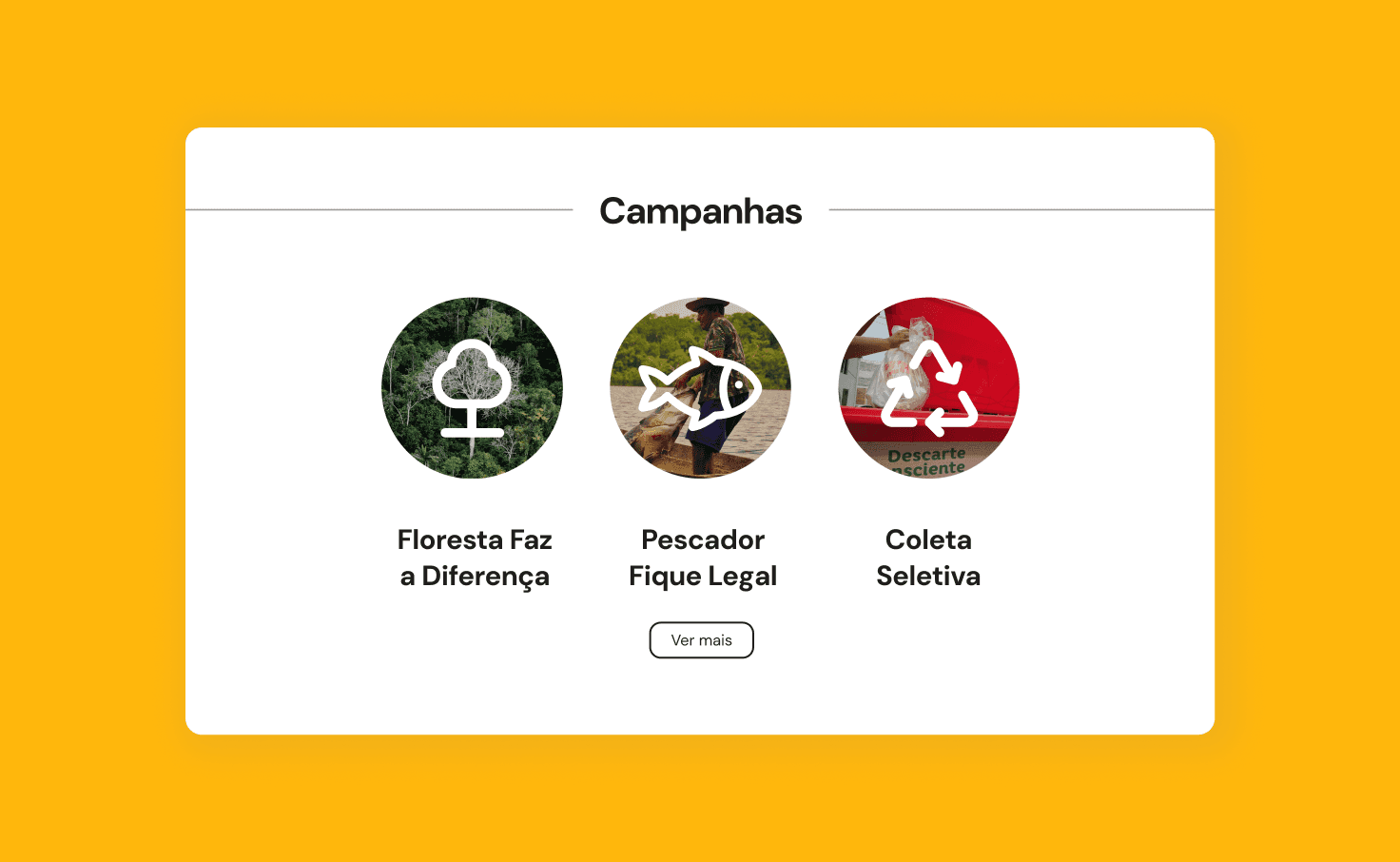 tela de elemento da interface