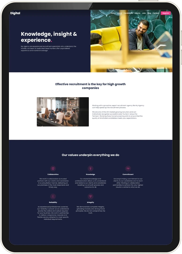 Recsite website template