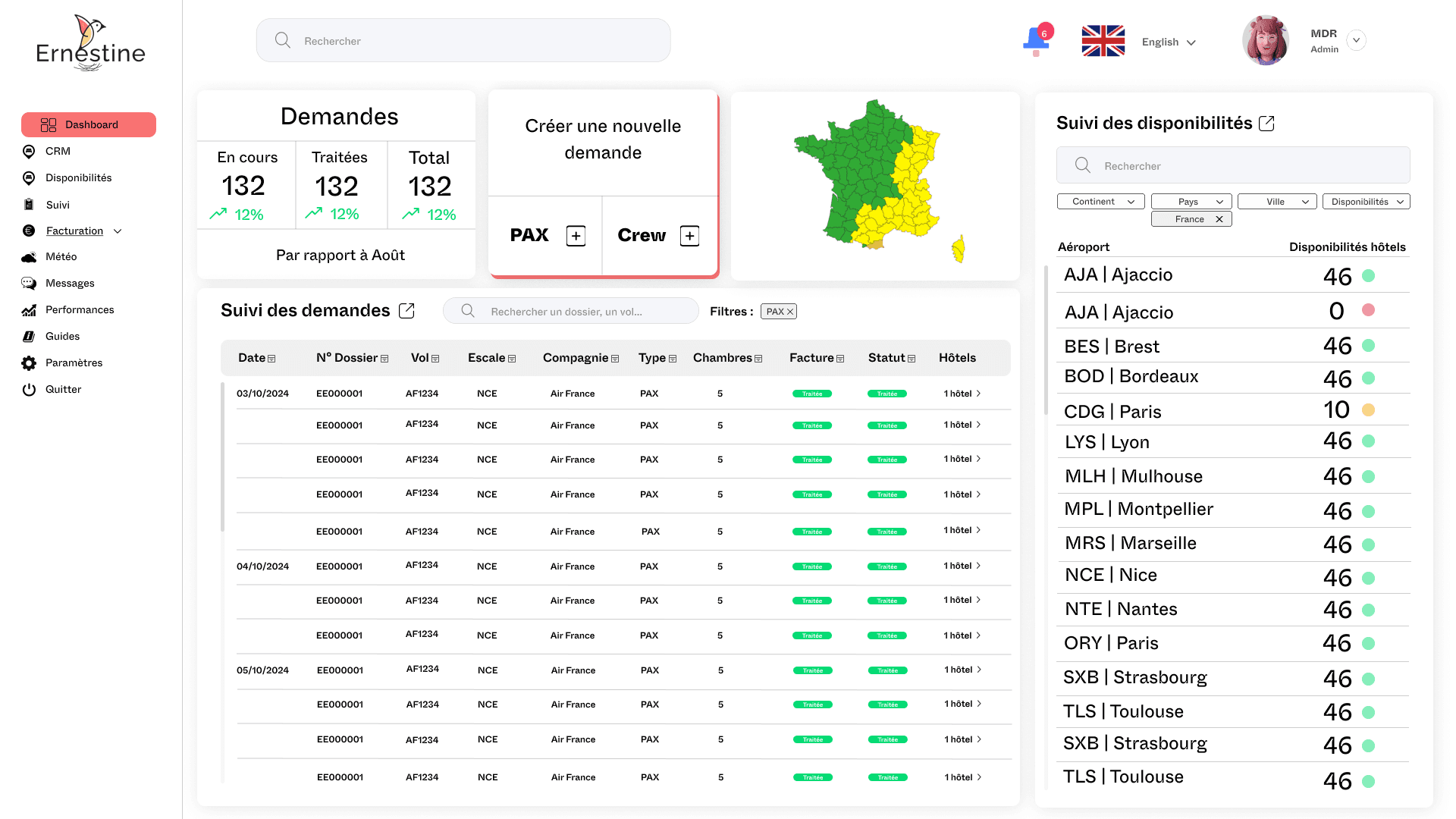ernestine web app 45