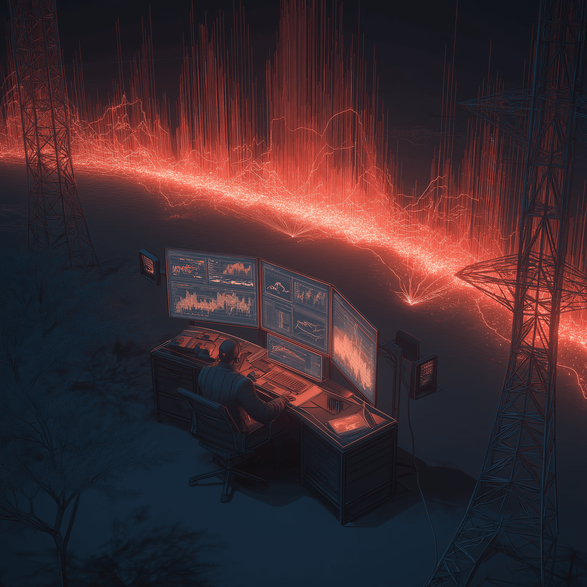 A blurred background with blue, purple, and pink colors