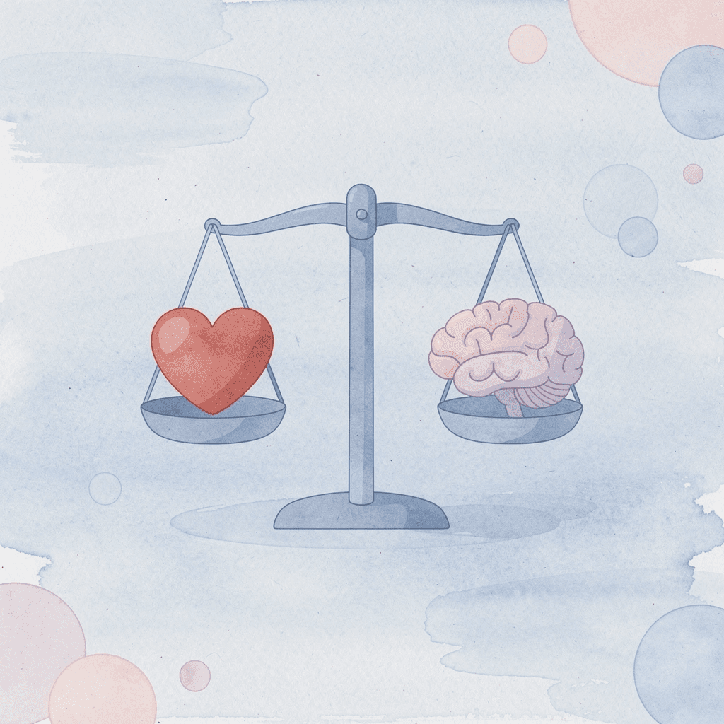 Balance scale showing quality versus quantity trading approaches