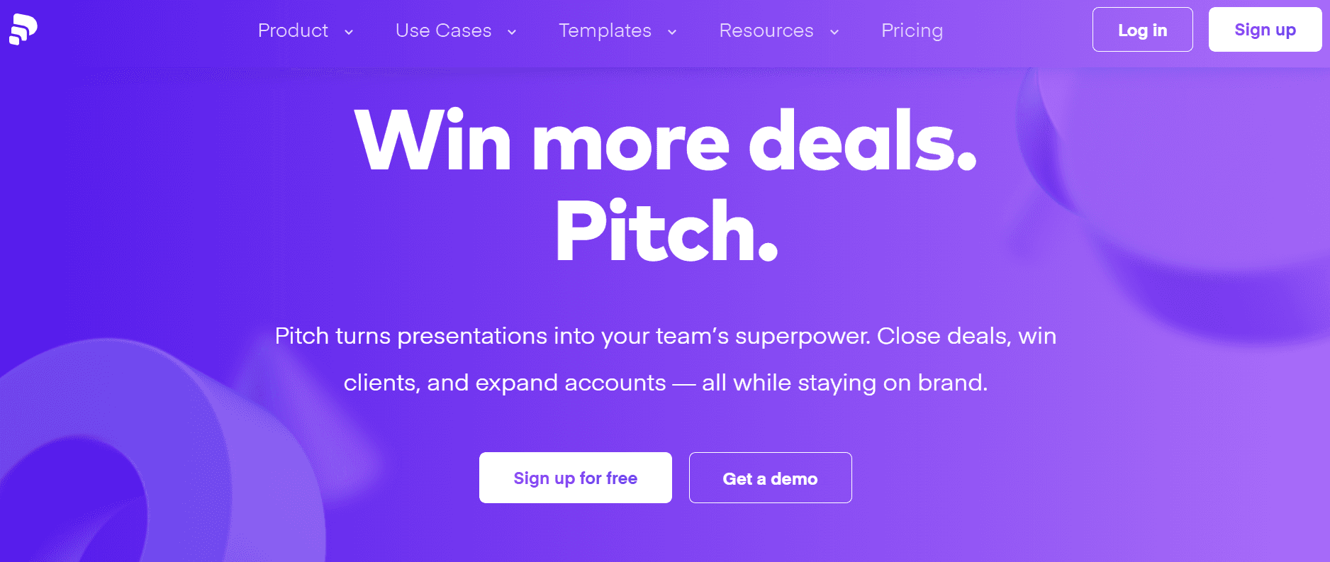 Pitch landing page image