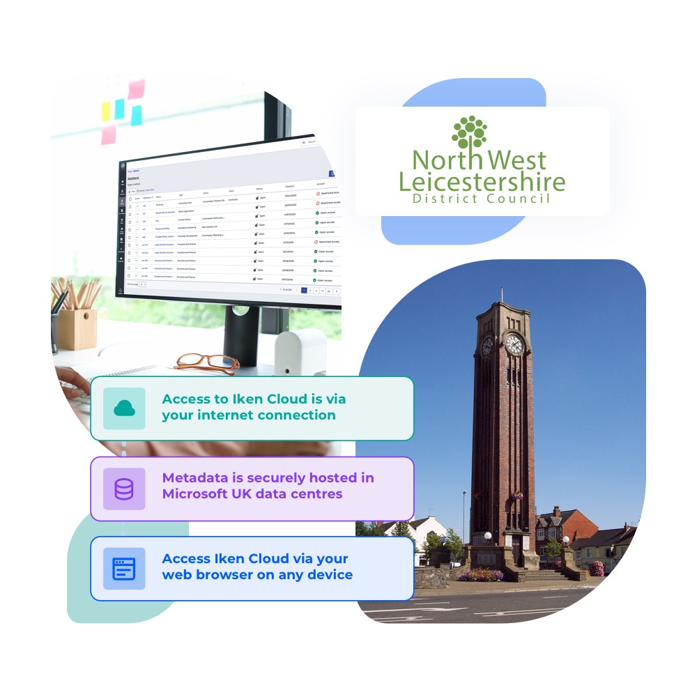 Iken’s interface Screenshot for West Northamptonshire council case study about consolidating legal processes