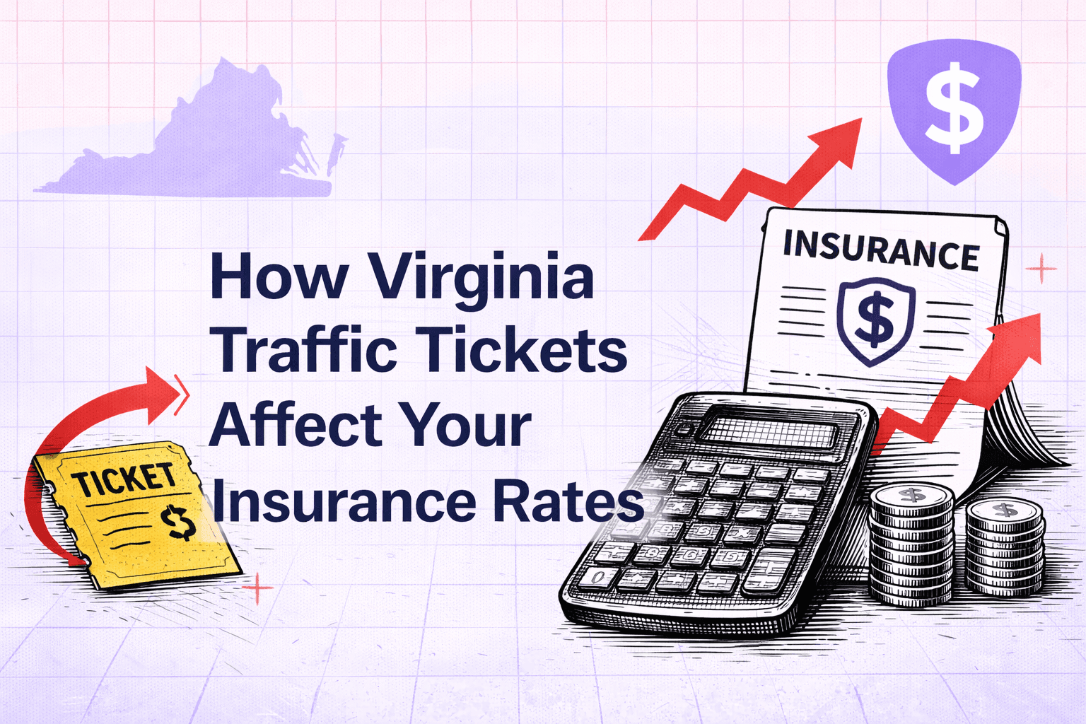 Virginia traffic ticket insurance rate increase impacts