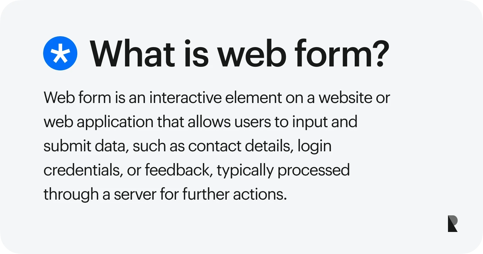 what is web form?