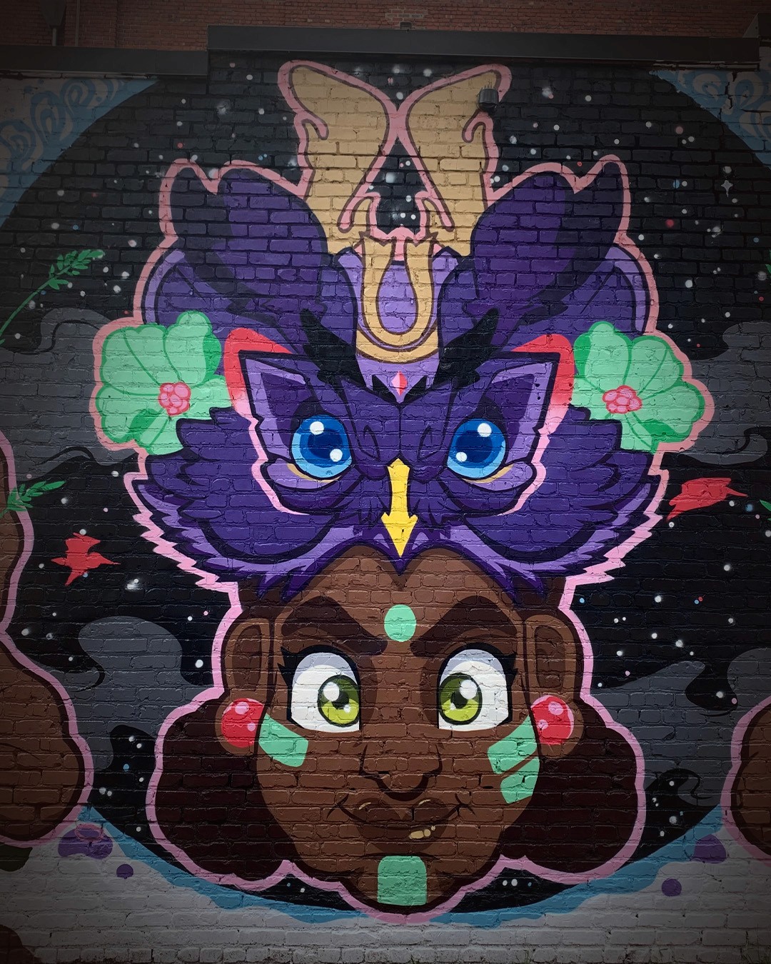 large mural done by The Almighty Hermit