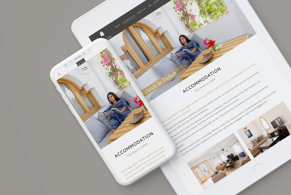 H20 dark responsive website