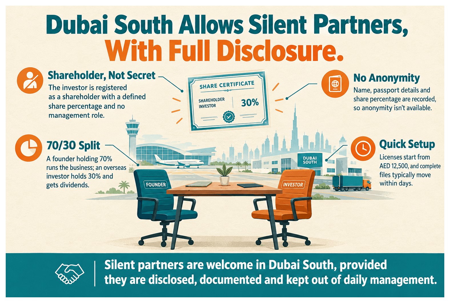 Infographic: Does Dubai South Allow Silent Partners