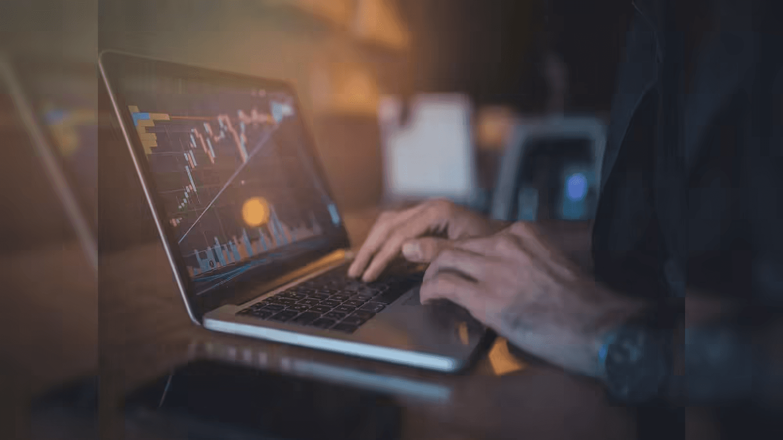  Person analyzing stock market on laptop - Crypto Coins vs Tokens