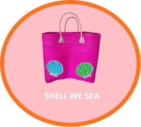 Colourful woven handbag designed to express individuality