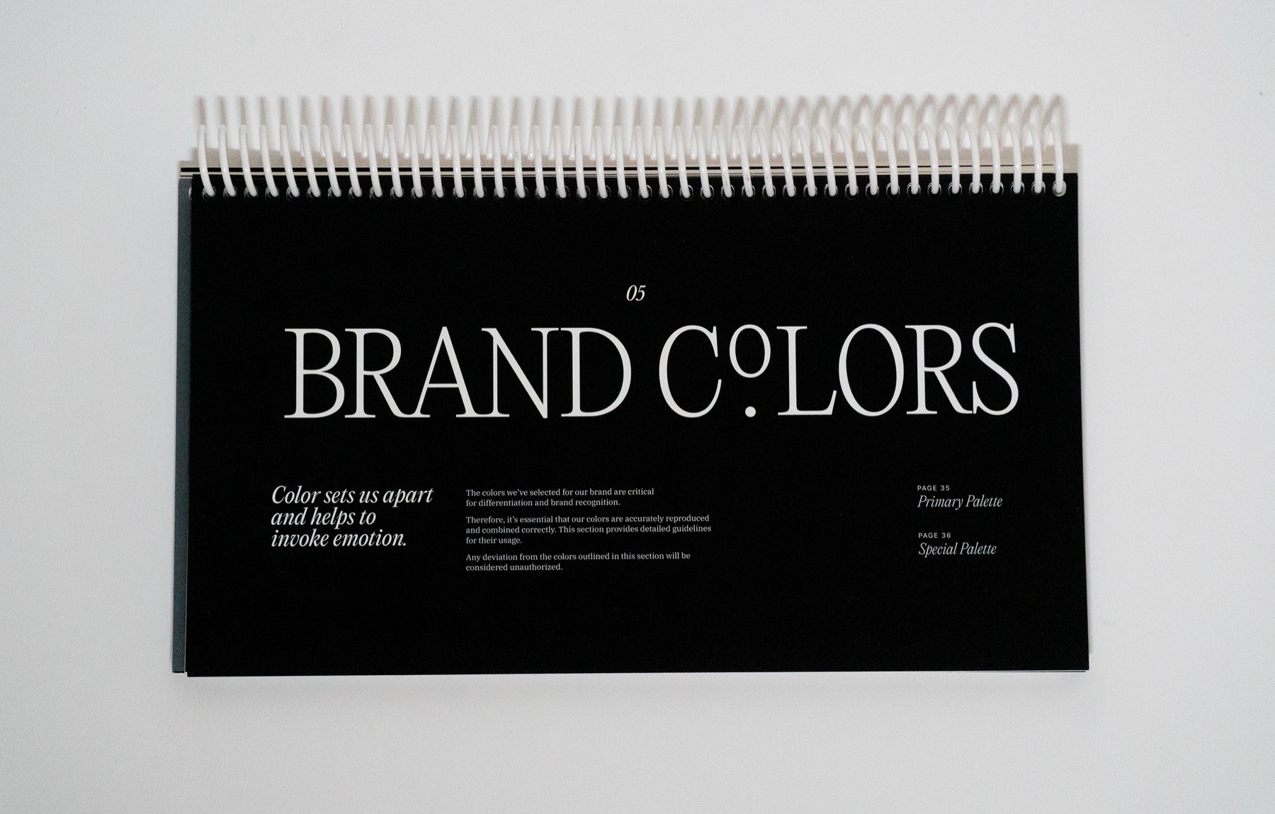 Simon & Schuster brand guidelines spread 33