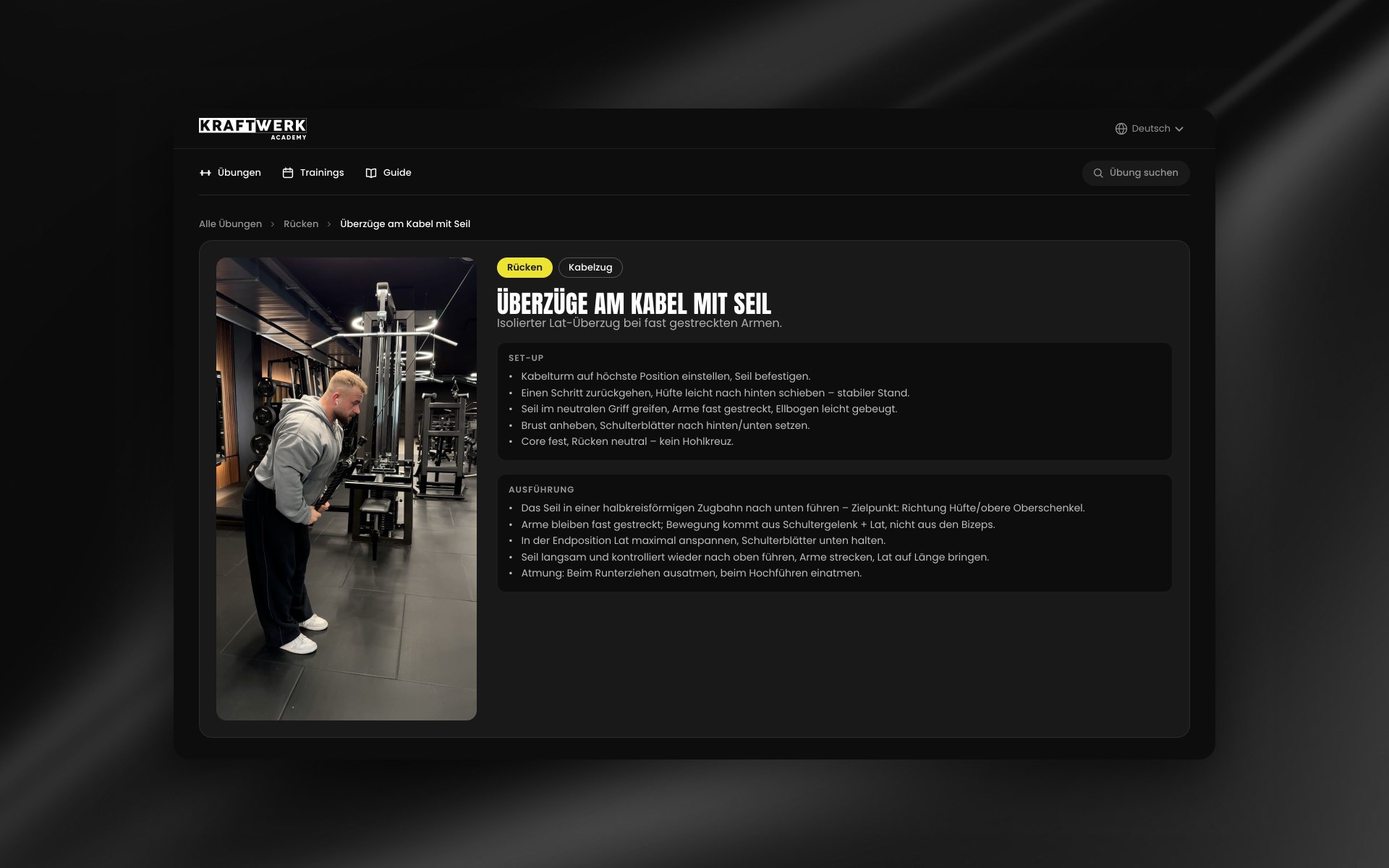 Kraftwerk Fitness website