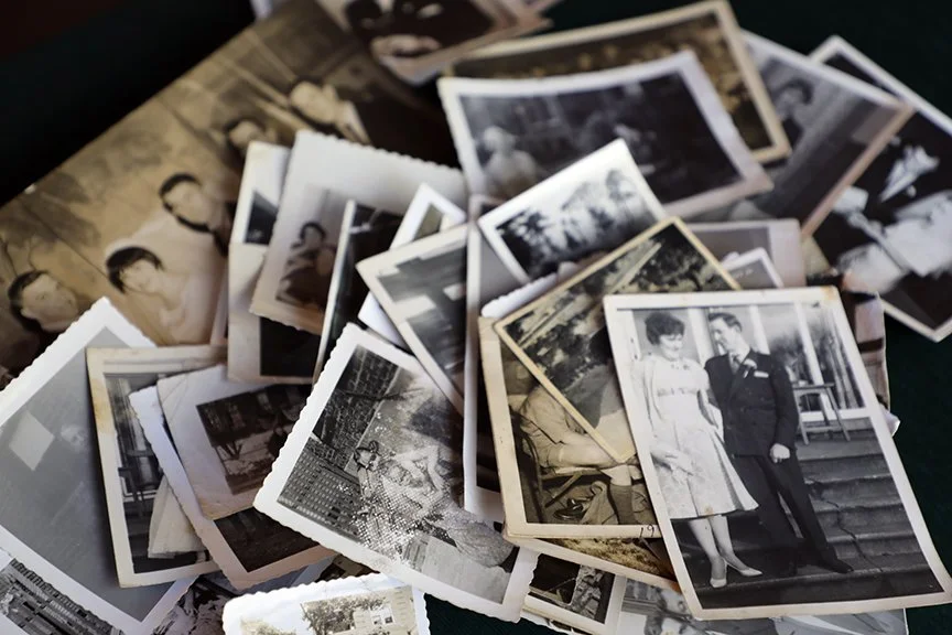 Here is a look at an inherited messy box of family photos.
