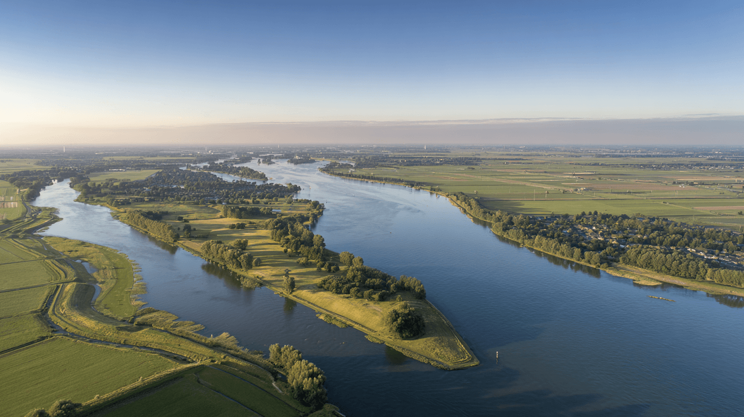 Waterschaplandschap als visueel metafoor voor Rijn en IJssel