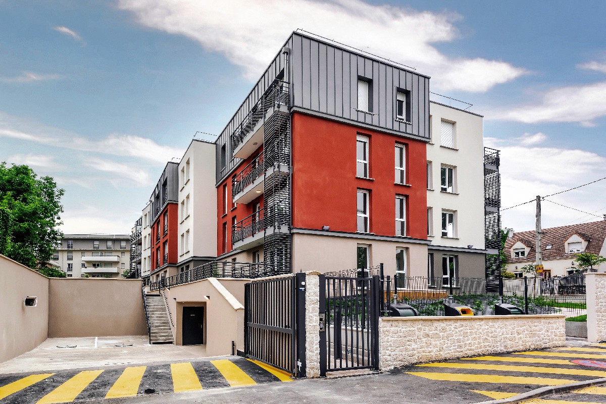 Résidence Novalys Combes‑la‑Ville façades contemporaines — photographe architecture Lille Hauts‑de‑France | Anteale Yann Manac’h