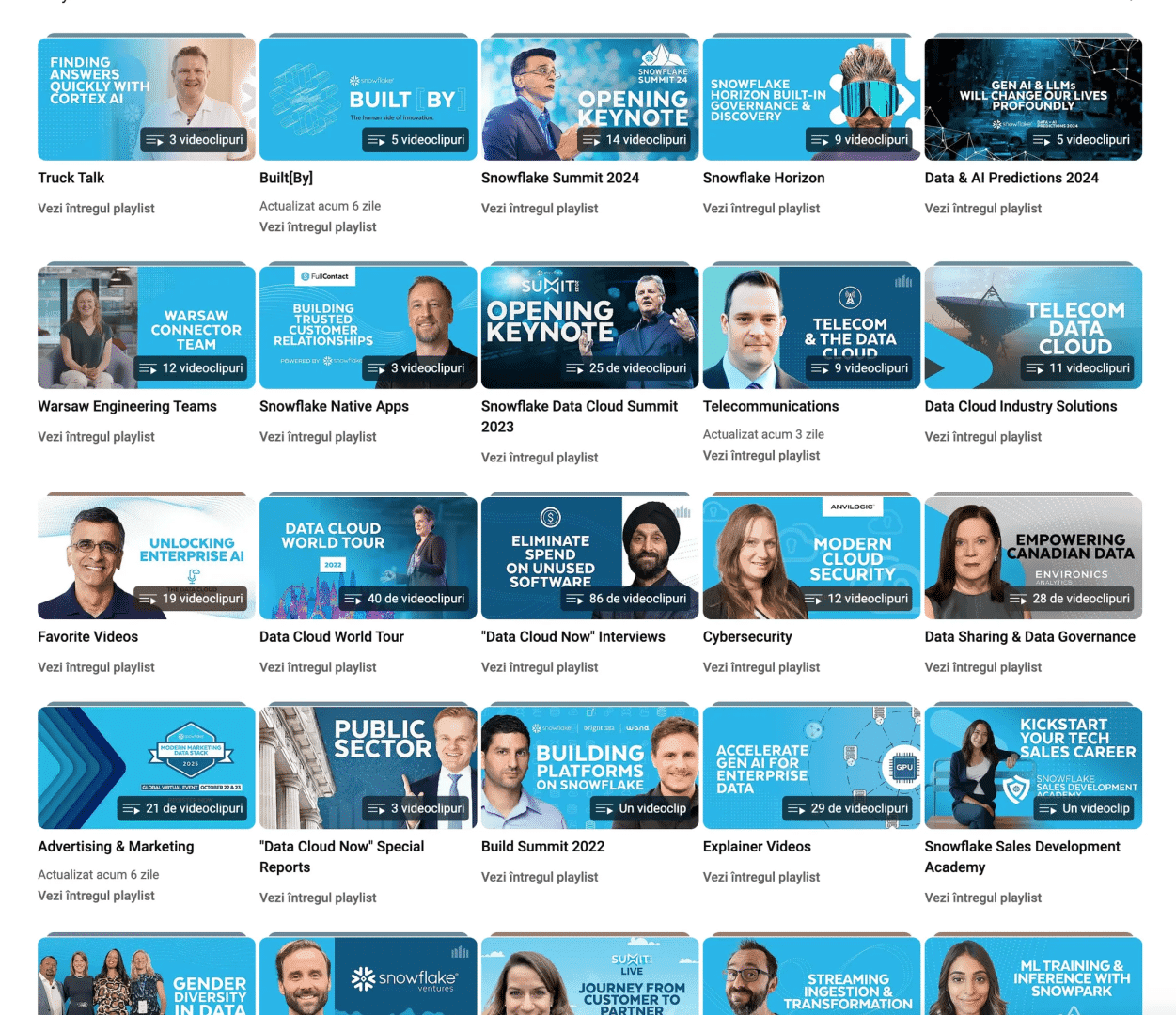 Snowflake Marketing Spotlight: Youtube channel