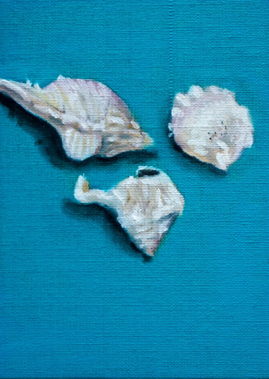 Belongings 07 — oil and thread painting by Paulina Ree, from Pertenencias // Belongings