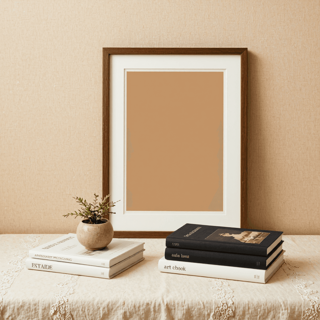 product photography of framed picture