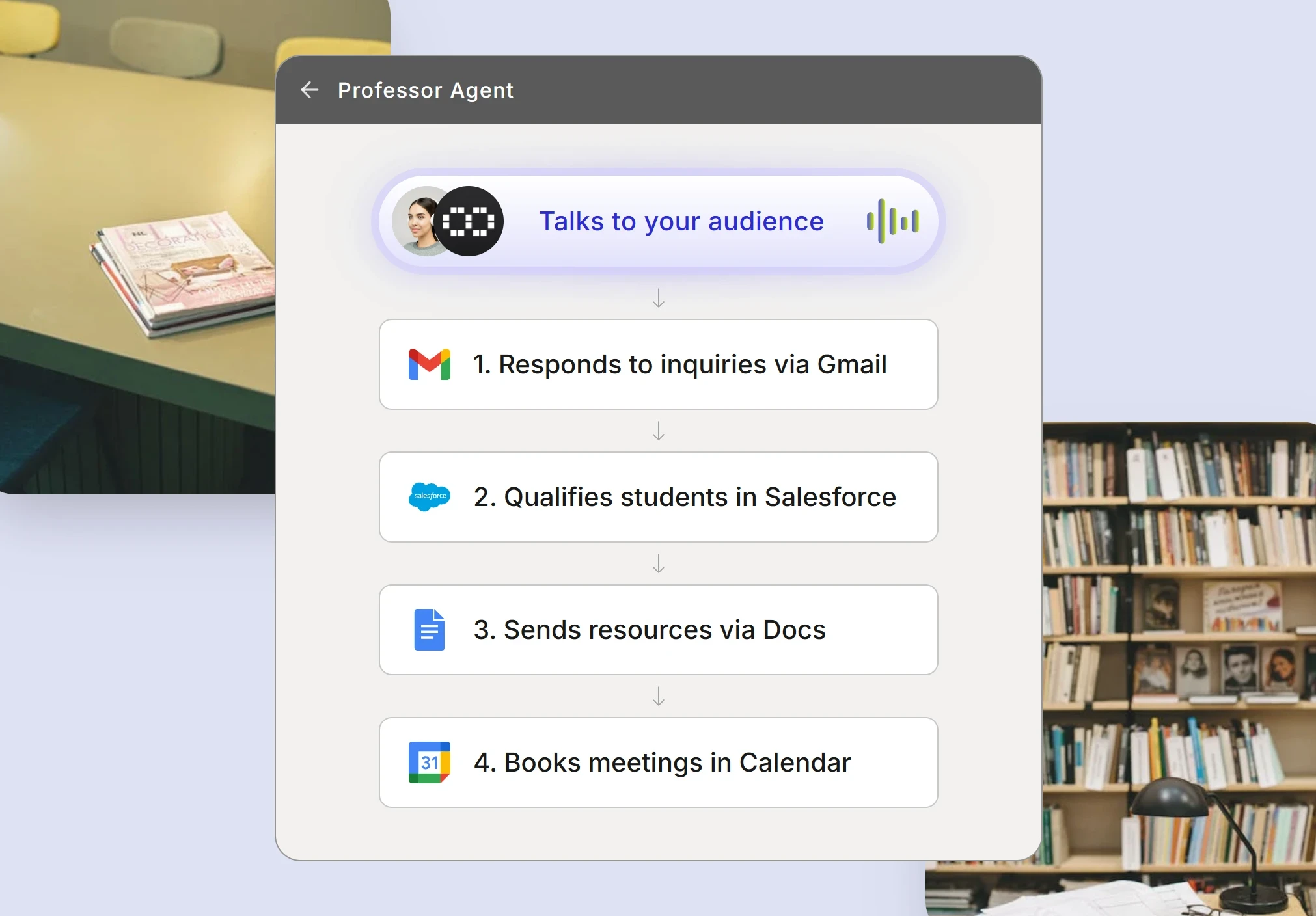 Automated professors system streamlining office hours and student inquiries